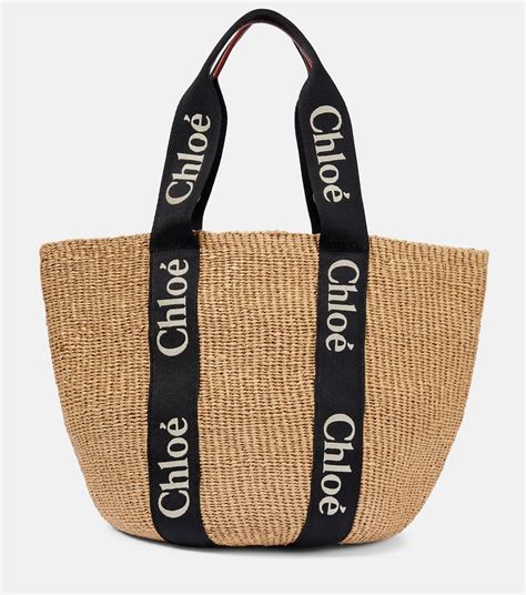 chloe large woody basket bag|chloxc3xa9 woody large canvas tote.